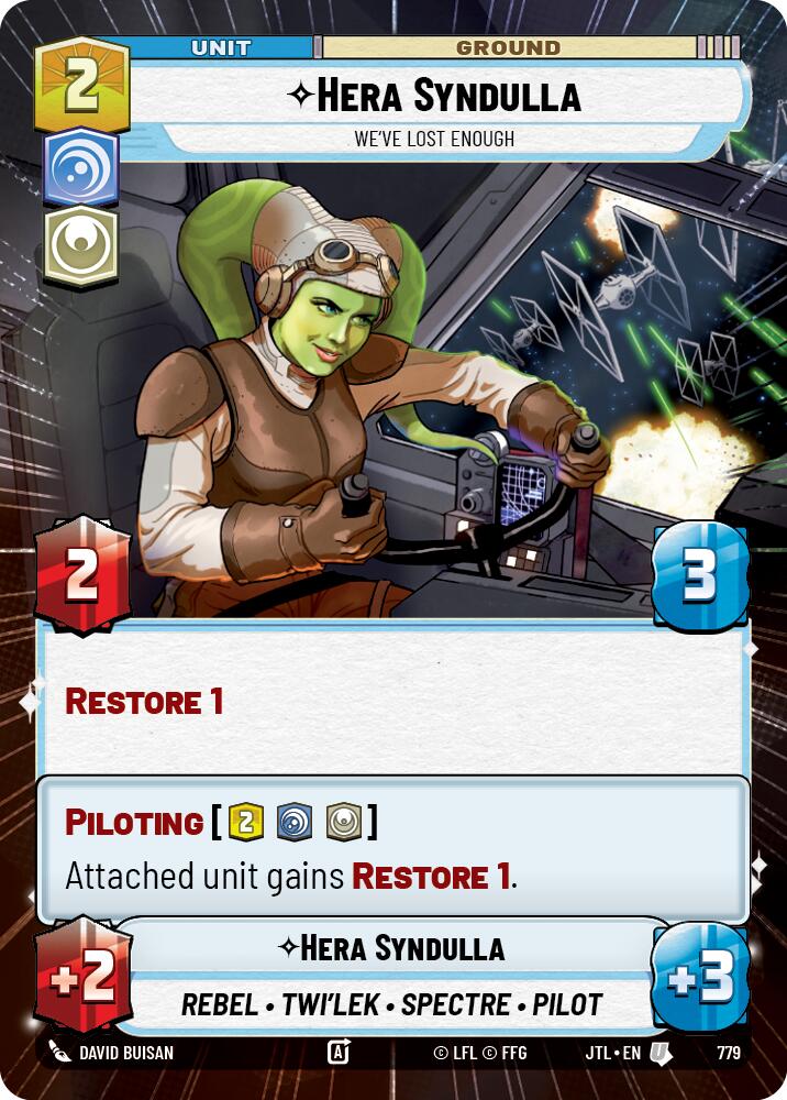 Hera Syndulla - We've Lost Enough (779) (Hyperspace Foil) (779) [Jump to Lightspeed] | Jomio and Rueliete's Cards and Comics