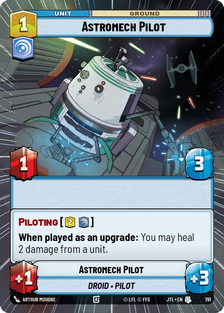 Astromech Pilot (791) (Hyperspace Foil) (791) [Jump to Lightspeed] | Jomio and Rueliete's Cards and Comics