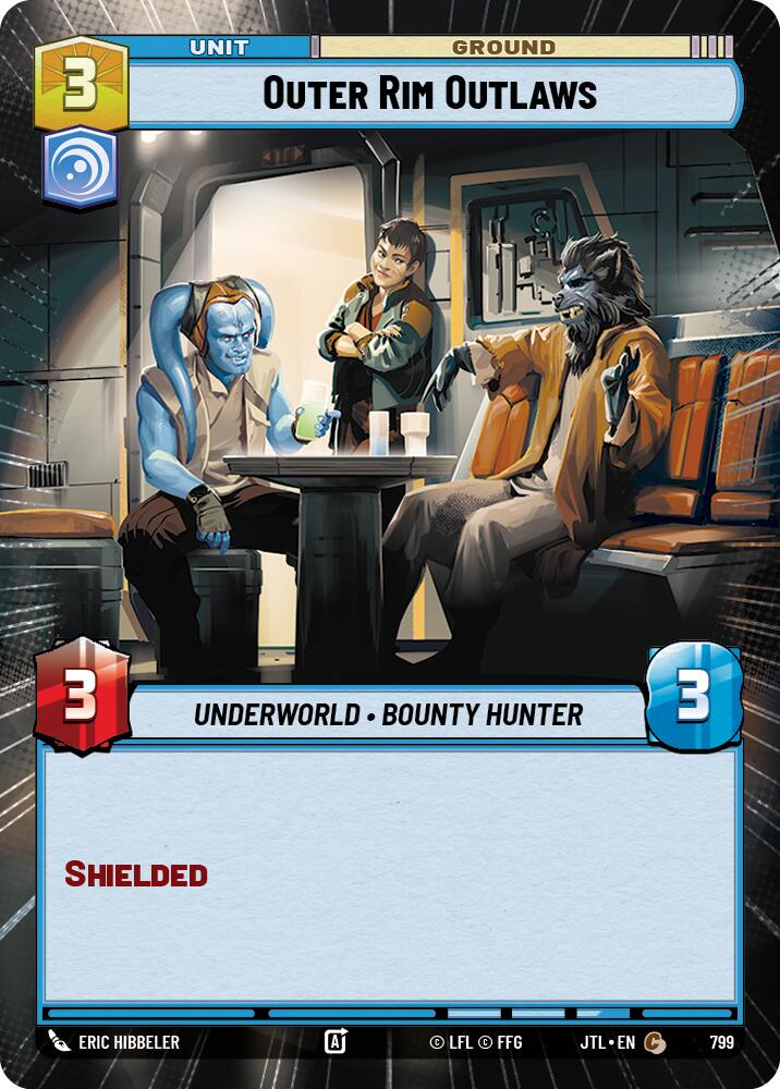 Outer Rim Outlaws (799) (Hyperspace Foil) (799) [Jump to Lightspeed] | Jomio and Rueliete's Cards and Comics