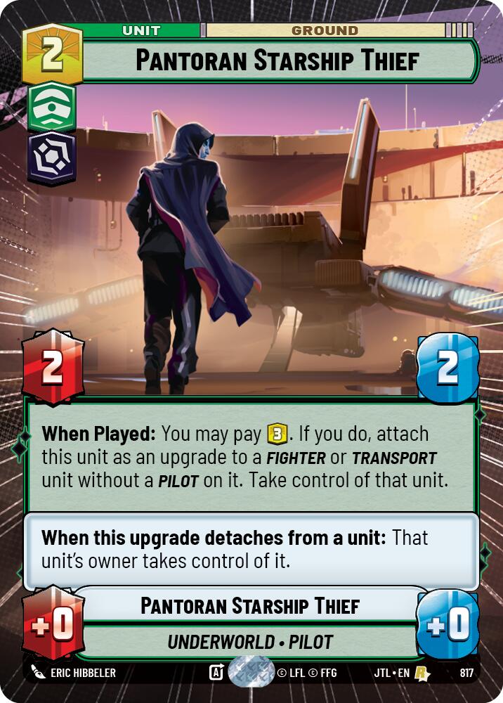 Pantoran Starship Thief (817) (Hyperspace Foil) (817) [Jump to Lightspeed] | Jomio and Rueliete's Cards and Comics