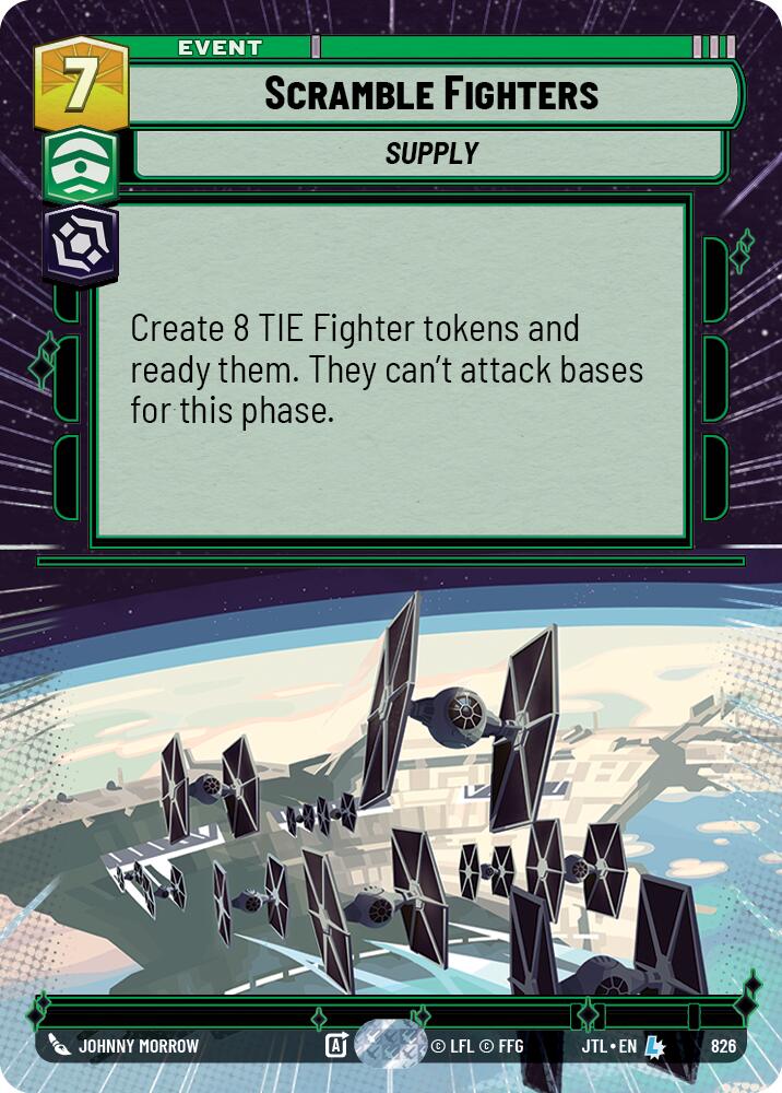 Scramble Fighters (826) (Hyperspace Foil) (826) [Jump to Lightspeed] | Jomio and Rueliete's Cards and Comics