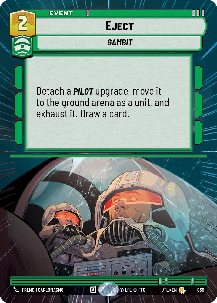Eject (860) (Hyperspace Foil) (860) [Jump to Lightspeed] | Jomio and Rueliete's Cards and Comics