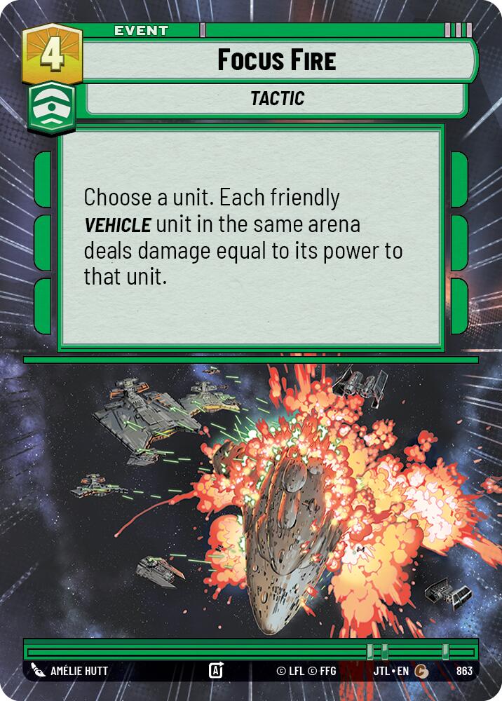 Focus Fire (863) (Hyperspace Foil) (863) [Jump to Lightspeed] | Jomio and Rueliete's Cards and Comics