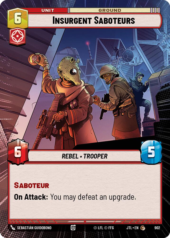 Insurgent Saboteurs (902) (Hyperspace Foil) (902) [Jump to Lightspeed] | Jomio and Rueliete's Cards and Comics