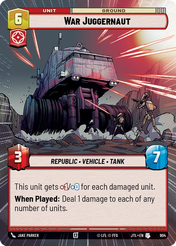 War Juggernaut (904) (Hyperspace Foil) (904) [Jump to Lightspeed] | Jomio and Rueliete's Cards and Comics