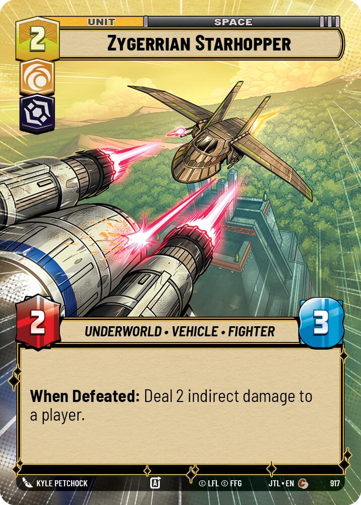 Zygerrian Starhopper (917) (Hyperspace Foil) (917) [Jump to Lightspeed] | Jomio and Rueliete's Cards and Comics