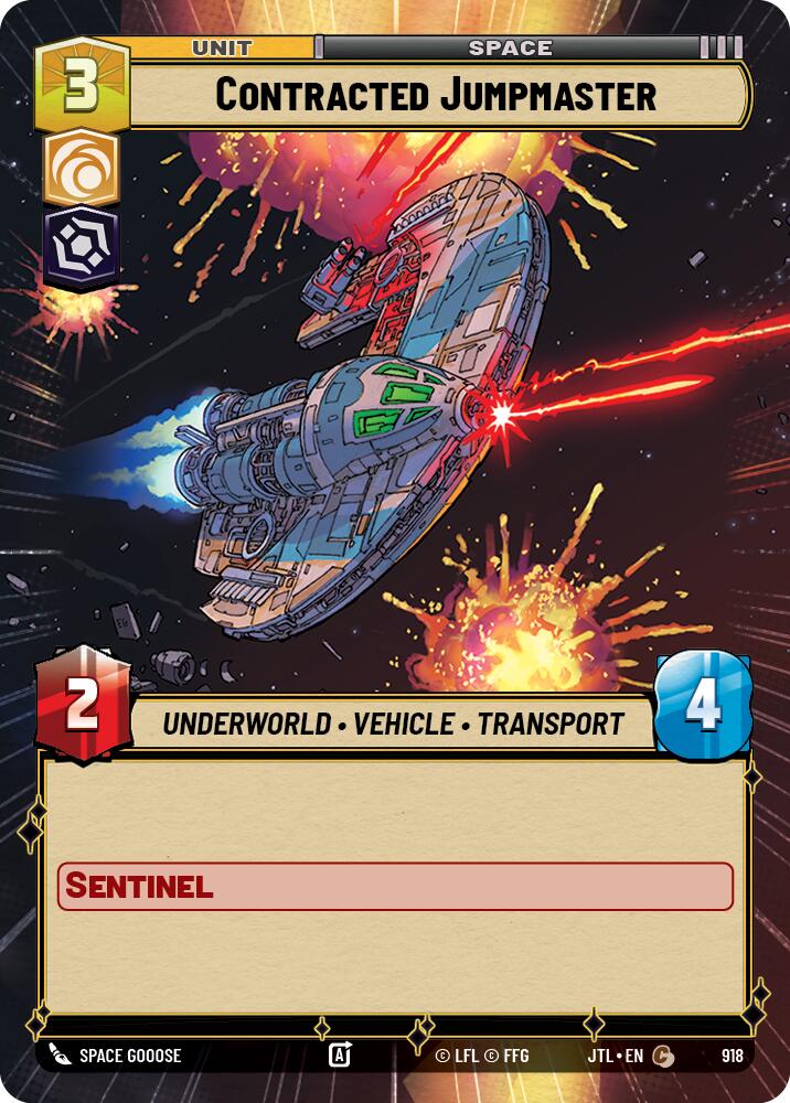 Contracted Jumpmaster (918) (Hyperspace Foil) (918) [Jump to Lightspeed] | Jomio and Rueliete's Cards and Comics