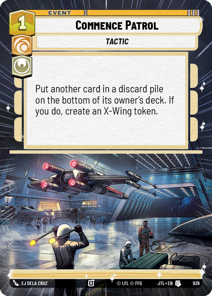 Commence Patrol (939) (Hyperspace Foil) (939) [Jump to Lightspeed] | Jomio and Rueliete's Cards and Comics