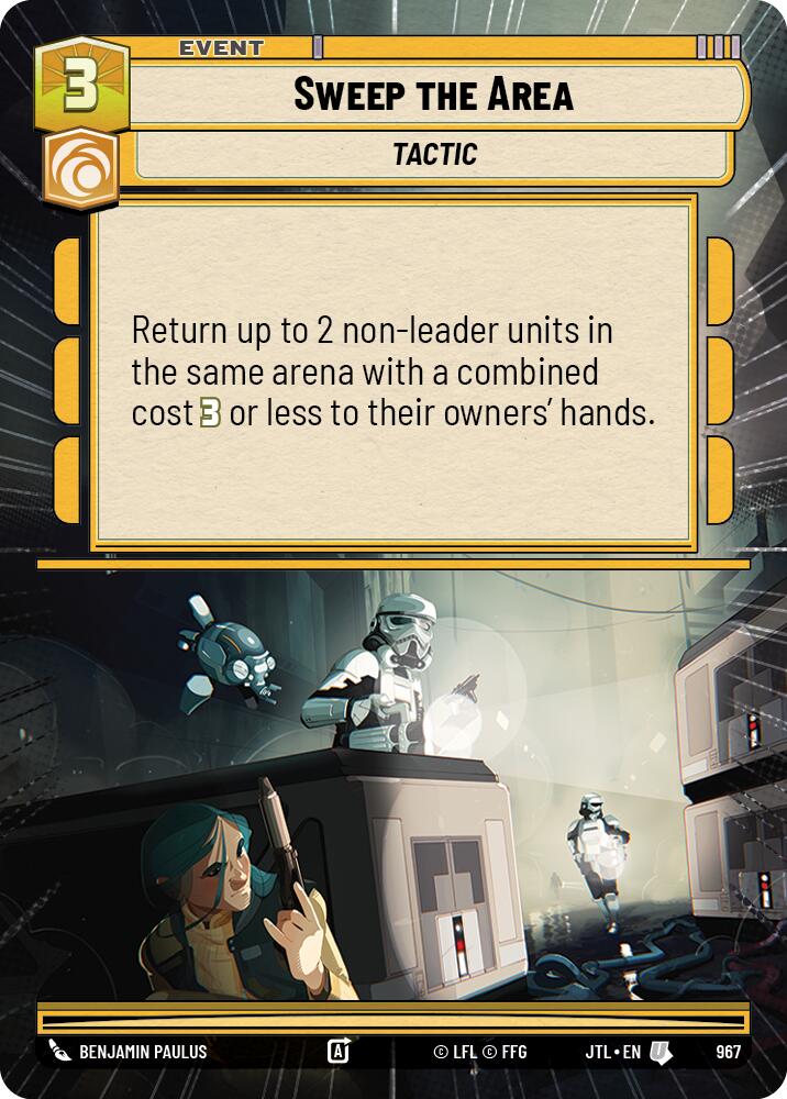 Sweep the Area (967) (Hyperspace Foil) (967) [Jump to Lightspeed] | Jomio and Rueliete's Cards and Comics