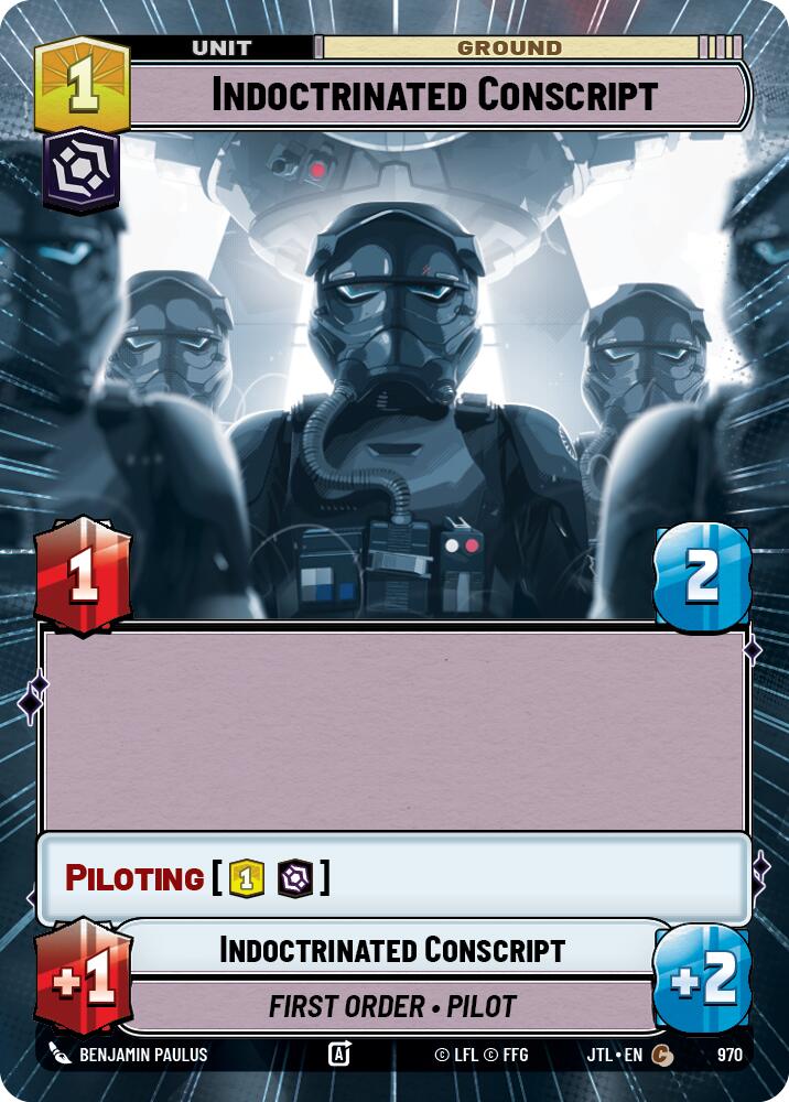 Indoctrinated Conscript (970) (Hyperspace Foil) (970) [Jump to Lightspeed] | Jomio and Rueliete's Cards and Comics
