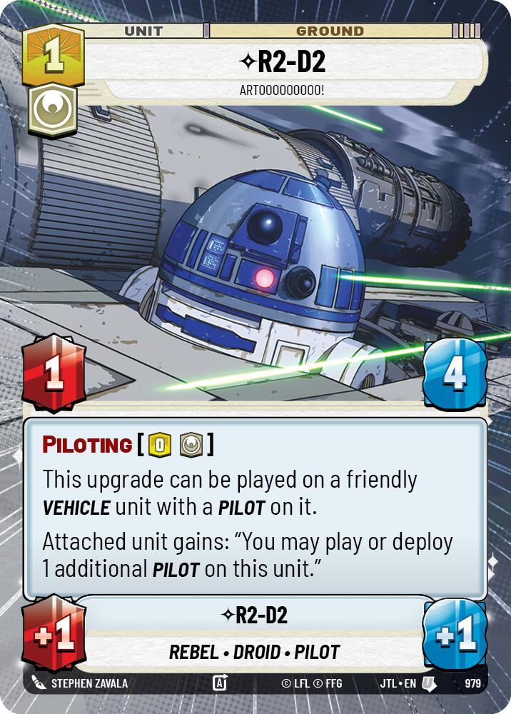 R2-D2 - Artooooooooo! (979) (Hyperspace Foil) (979) [Jump to Lightspeed] | Jomio and Rueliete's Cards and Comics