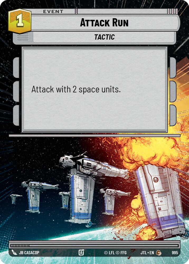 Attack Run (995) (Hyperspace Foil) (995) [Jump to Lightspeed] | Jomio and Rueliete's Cards and Comics