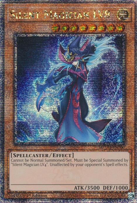 Silent Magician LV8 [MZTM-EN000] Quarter Century Secret Rare | Jomio and Rueliete's Cards and Comics