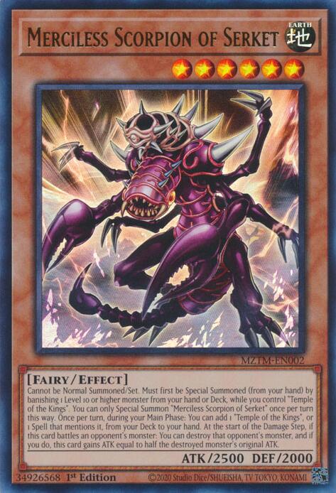 Merciless Scorpion of Serket [MZTM-EN002] Ultra Rare | Jomio and Rueliete's Cards and Comics
