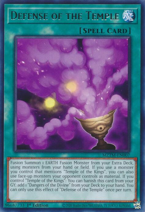 Defense of the Temple [MZTM-EN007] Rare | Jomio and Rueliete's Cards and Comics