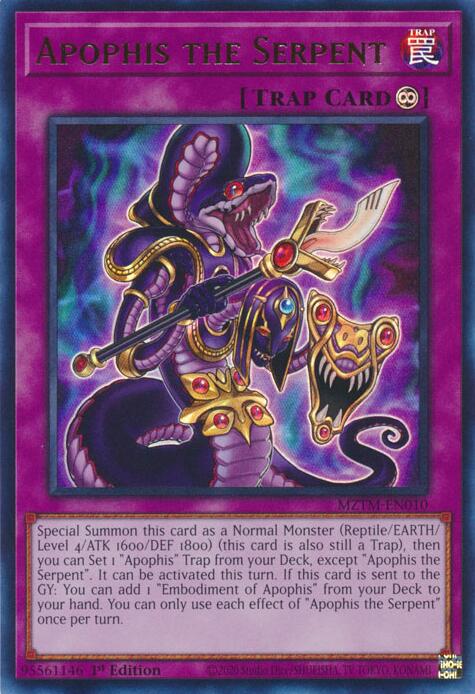 Apophis the Serpent [MZTM-EN010] Ultra Rare | Jomio and Rueliete's Cards and Comics