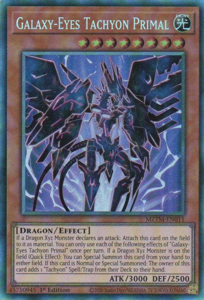 Galaxy-Eyes Tachyon Primal (Collector's Rare) [MZTM-EN011] Collector's Rare | Jomio and Rueliete's Cards and Comics