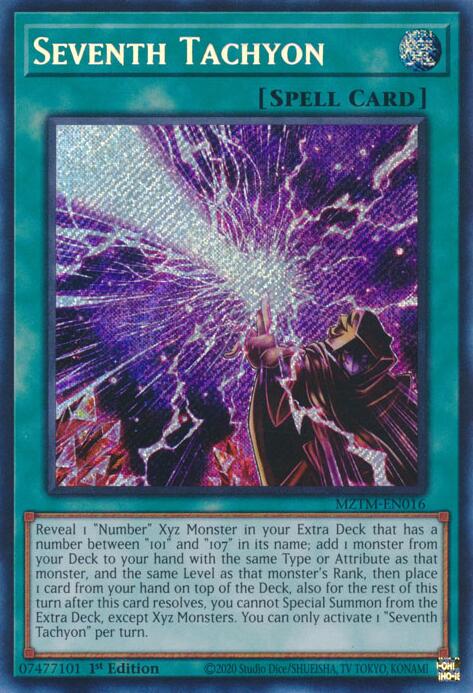 Seventh Tachyon [MZTM-EN016] Secret Rare | Jomio and Rueliete's Cards and Comics