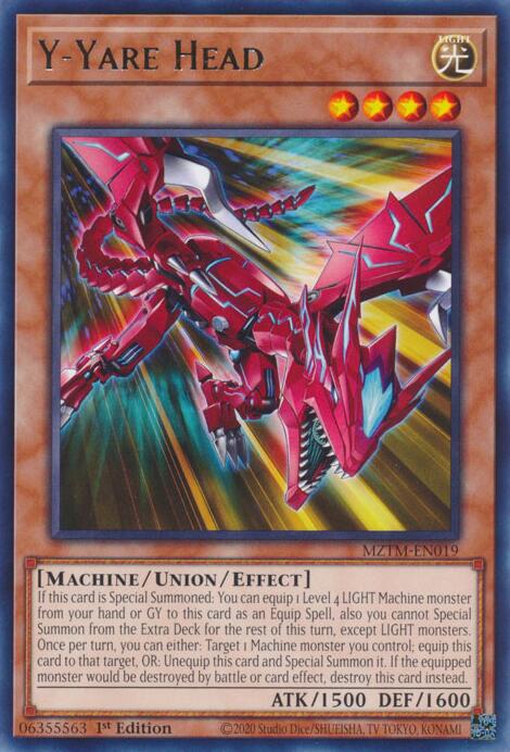Y-Yare Head [MZTM-EN019] Rare | Jomio and Rueliete's Cards and Comics