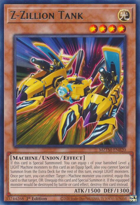 Z-Zillion Tank [MZTM-EN020] Rare | Jomio and Rueliete's Cards and Comics