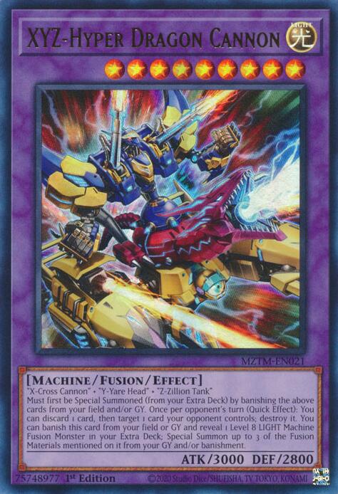 XYZ-Hyper Dragon Cannon [MZTM-EN021] Ultra Rare | Jomio and Rueliete's Cards and Comics