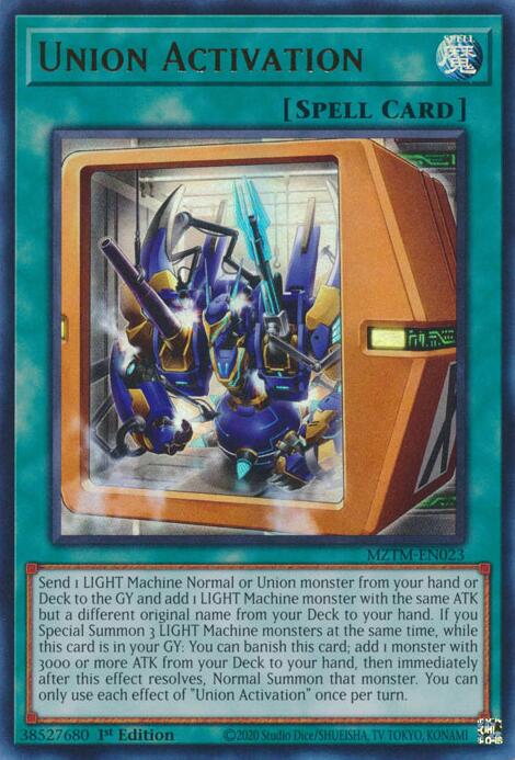 Union Activation [MZTM-EN023] Ultra Rare | Jomio and Rueliete's Cards and Comics