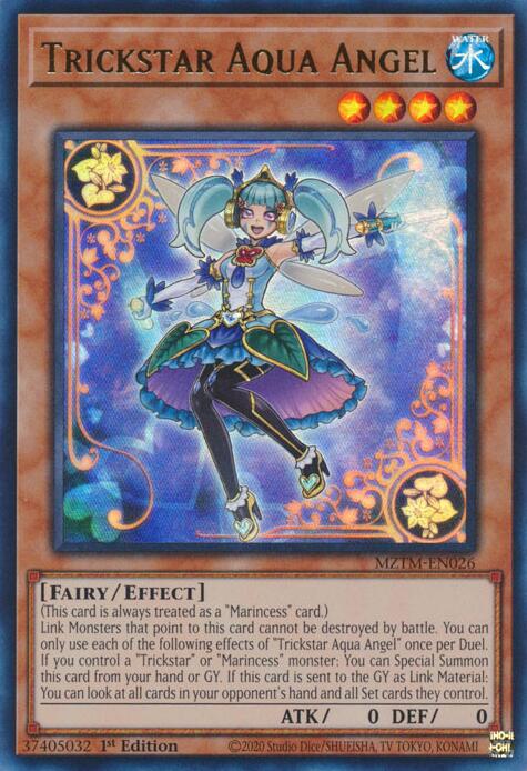Trickstar Aqua Angel [MZTM-EN026] Ultra Rare | Jomio and Rueliete's Cards and Comics