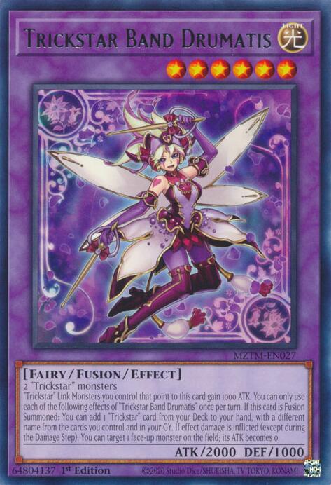 Trickstar Band Drumatis [MZTM-EN027] Rare | Jomio and Rueliete's Cards and Comics