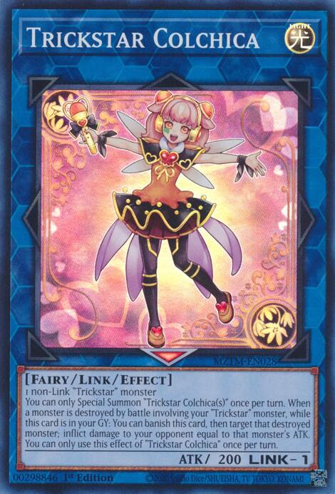 Trickstar Colchica [MZTM-EN028] Super Rare | Jomio and Rueliete's Cards and Comics