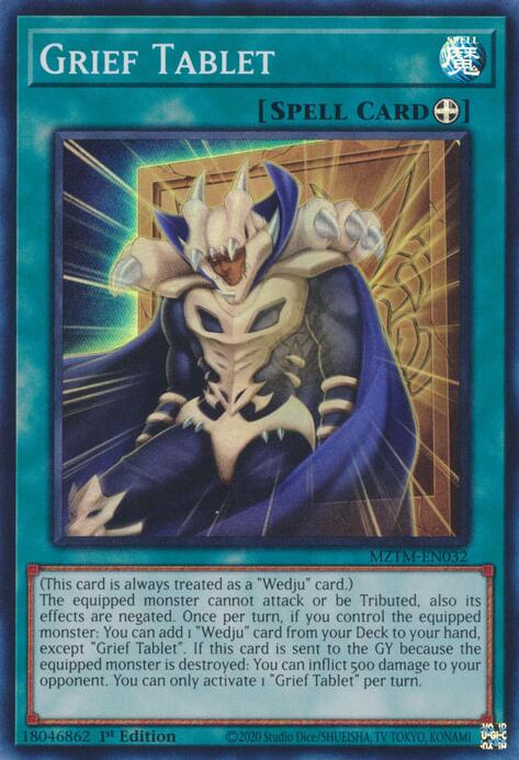 Grief Tablet [MZTM-EN032] Super Rare | Jomio and Rueliete's Cards and Comics