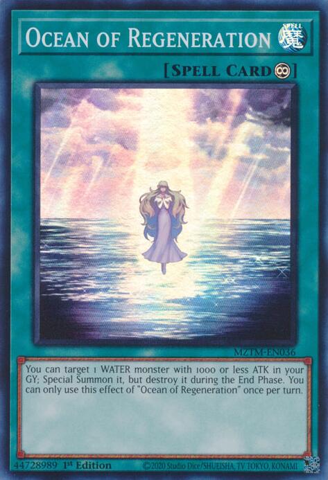 Ocean of Regeneration [MZTM-EN036] Super Rare | Jomio and Rueliete's Cards and Comics