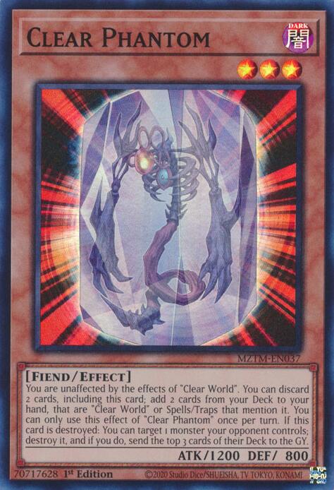 Clear Phantom [MZTM-EN037] Super Rare | Jomio and Rueliete's Cards and Comics