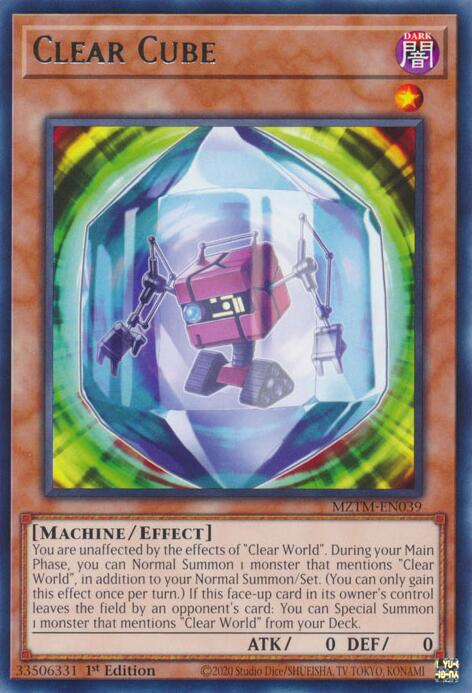 Clear Cube [MZTM-EN039] Rare | Jomio and Rueliete's Cards and Comics