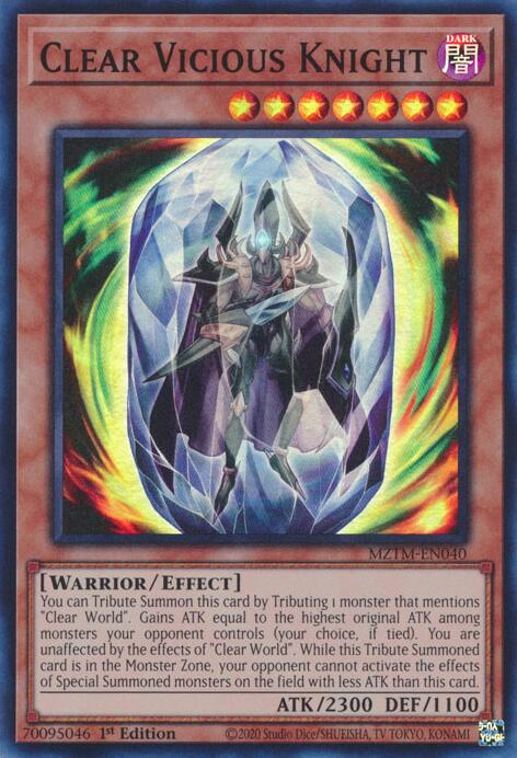 Clear Vicious Knight [MZTM-EN040] Super Rare | Jomio and Rueliete's Cards and Comics