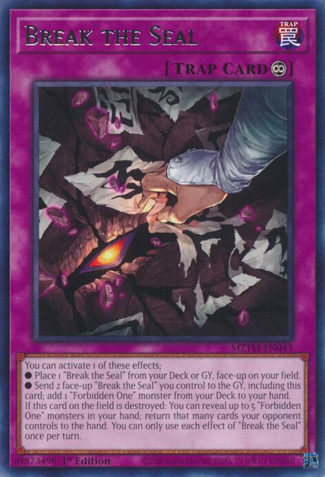 Break the Seal [MZTM-EN043] Rare | Jomio and Rueliete's Cards and Comics