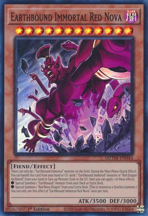 Earthbound Immortal Red Nova [MZTM-EN044] Super Rare | Jomio and Rueliete's Cards and Comics