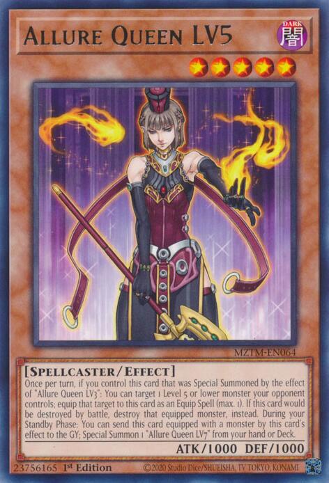 Allure Queen LV5 [MZTM-EN064] Rare | Jomio and Rueliete's Cards and Comics