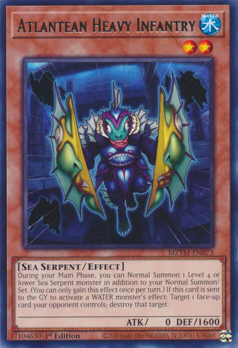 Atlantean Heavy Infantry [MZTM-EN073] Rare | Jomio and Rueliete's Cards and Comics