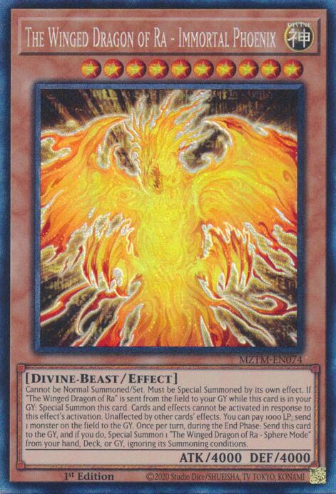 The Winged Dragon of Ra - Immortal Phoenix (Collector's Rare) [MZTM-EN074] Collector's Rare | Jomio and Rueliete's Cards and Comics