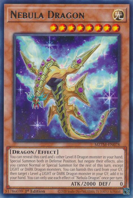 Nebula Dragon [MZTM-EN078] Rare | Jomio and Rueliete's Cards and Comics