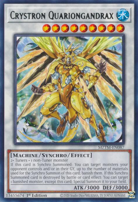 Crystron Quariongandrax [MZTM-EN087] Rare | Jomio and Rueliete's Cards and Comics