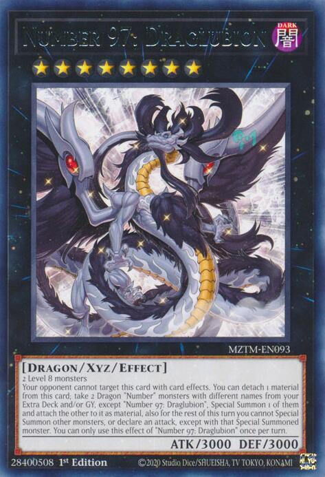 Number 97: Draglubion [MZTM-EN093] Rare | Jomio and Rueliete's Cards and Comics