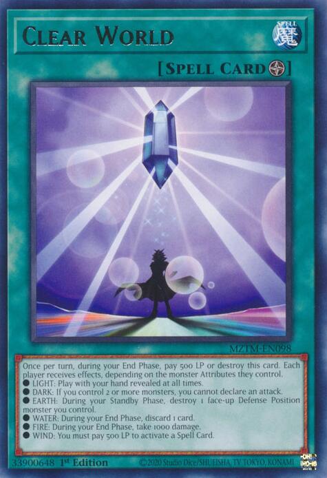 Clear World [MZTM-EN098] Rare | Jomio and Rueliete's Cards and Comics