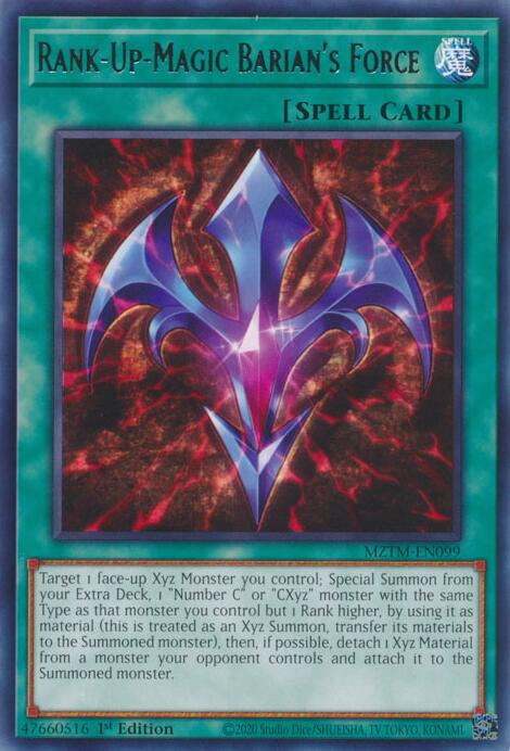 Rank-Up-Magic Barian's Force [MZTM-EN099] Rare | Jomio and Rueliete's Cards and Comics
