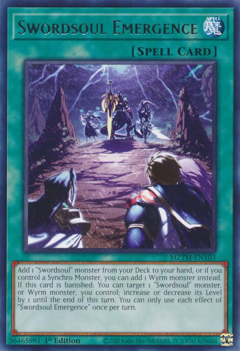 Swordsoul Emergence [MZTM-EN103] Rare | Jomio and Rueliete's Cards and Comics