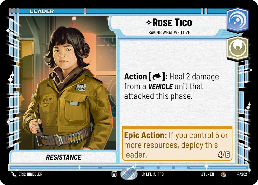 Rose Tico - Saving What We Love (004/262) (004/262) [Jump to Lightspeed] | Jomio and Rueliete's Cards and Comics