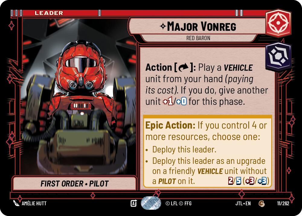 Major Vonreg - Red Baron (011/262) (011/262) [Jump to Lightspeed] | Jomio and Rueliete's Cards and Comics