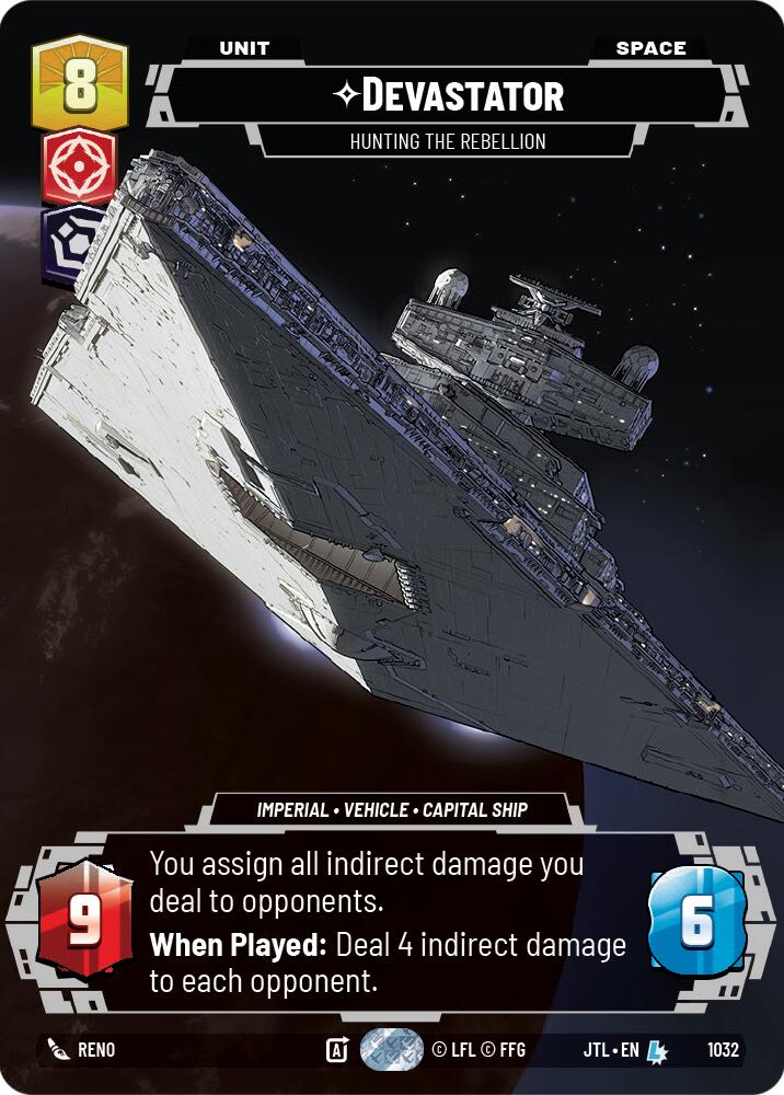 Devastator - Hunting the Rebellion (1032) (Prestige) (1032) [Jump to Lightspeed] | Jomio and Rueliete's Cards and Comics