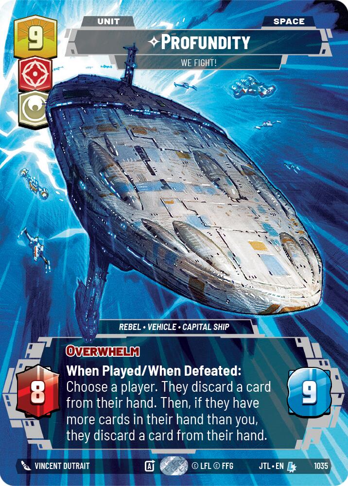 Profundity - We Fight! (1035) (Prestige) (1035) [Jump to Lightspeed] | Jomio and Rueliete's Cards and Comics