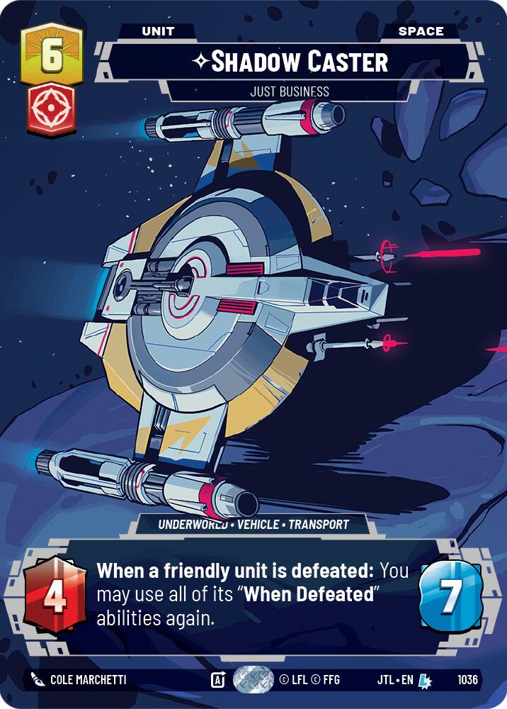 Shadow Caster - Just Business (1036) (Prestige) (1036) [Jump to Lightspeed] | Jomio and Rueliete's Cards and Comics